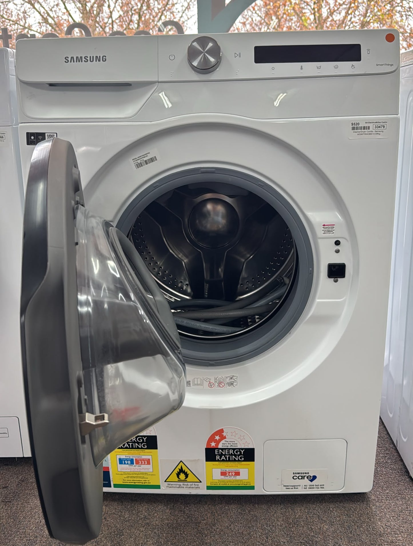 Samsung Washer/Dryer Combo 8.5/6.5kg WD85T5540BW (33479)
