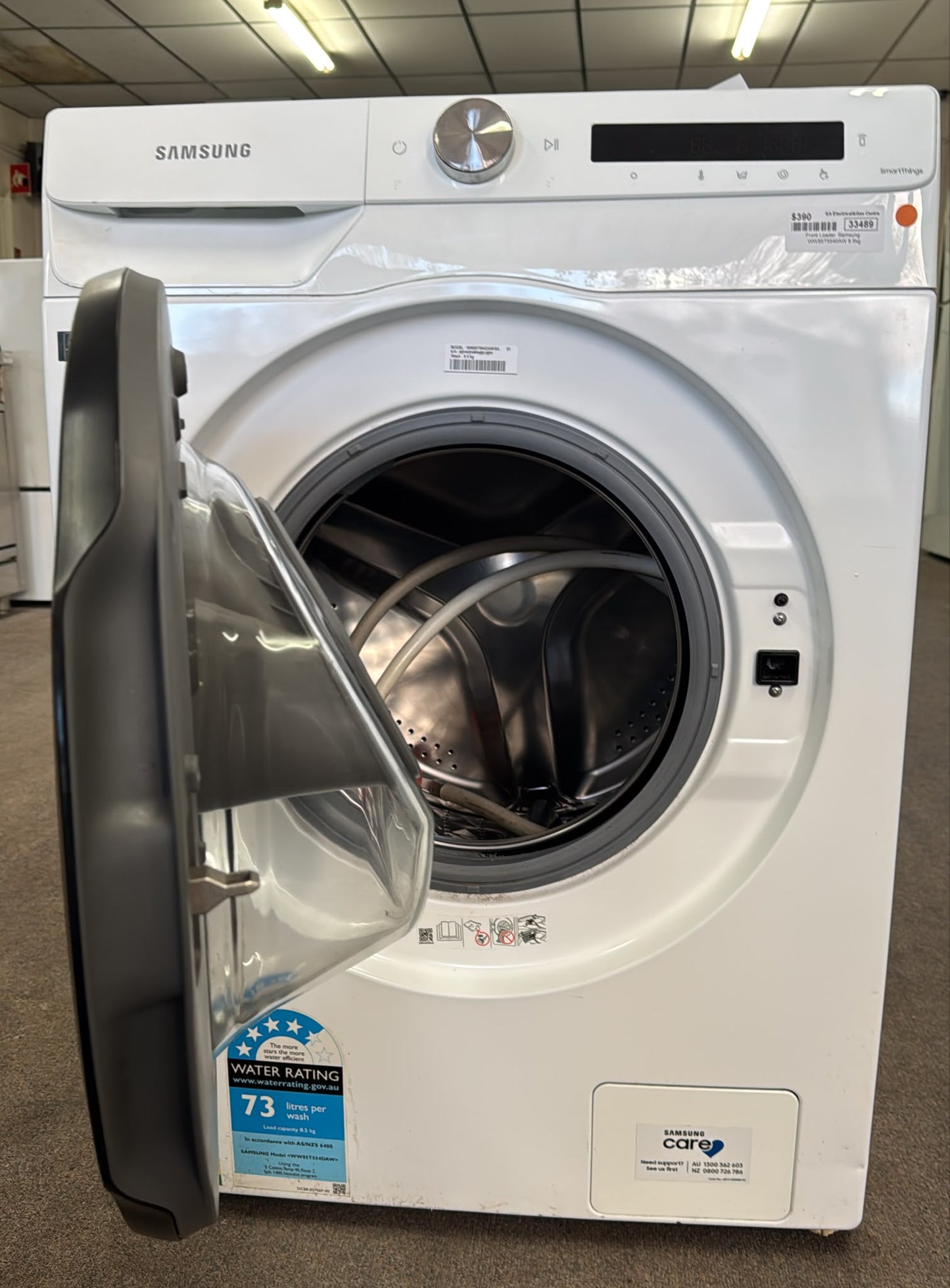 Samsung Front Loader Washing Machine 8.5kg, WW85T5540AW (33489)
