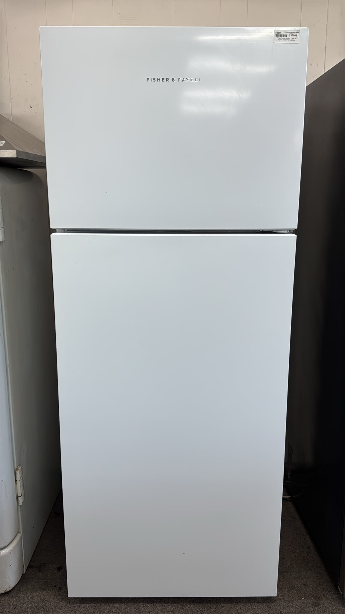 Fisher & Paykel Top Mount Fridge Freezer 380L, E381TLPWG  (33509)