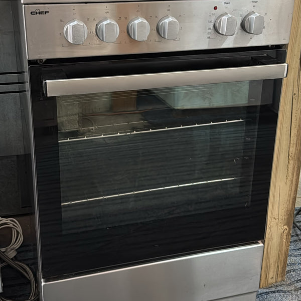 Chef Stainless Steel CFE536SB Freestanding Electric Stove 54cm (33504)