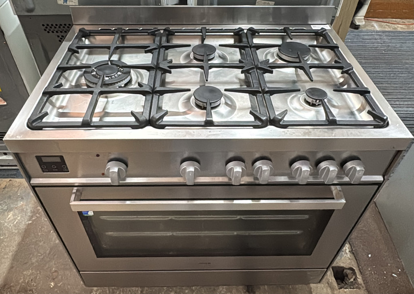 Euro Dual Fuel 90cm Gas Stove, Fan Forced (33536)