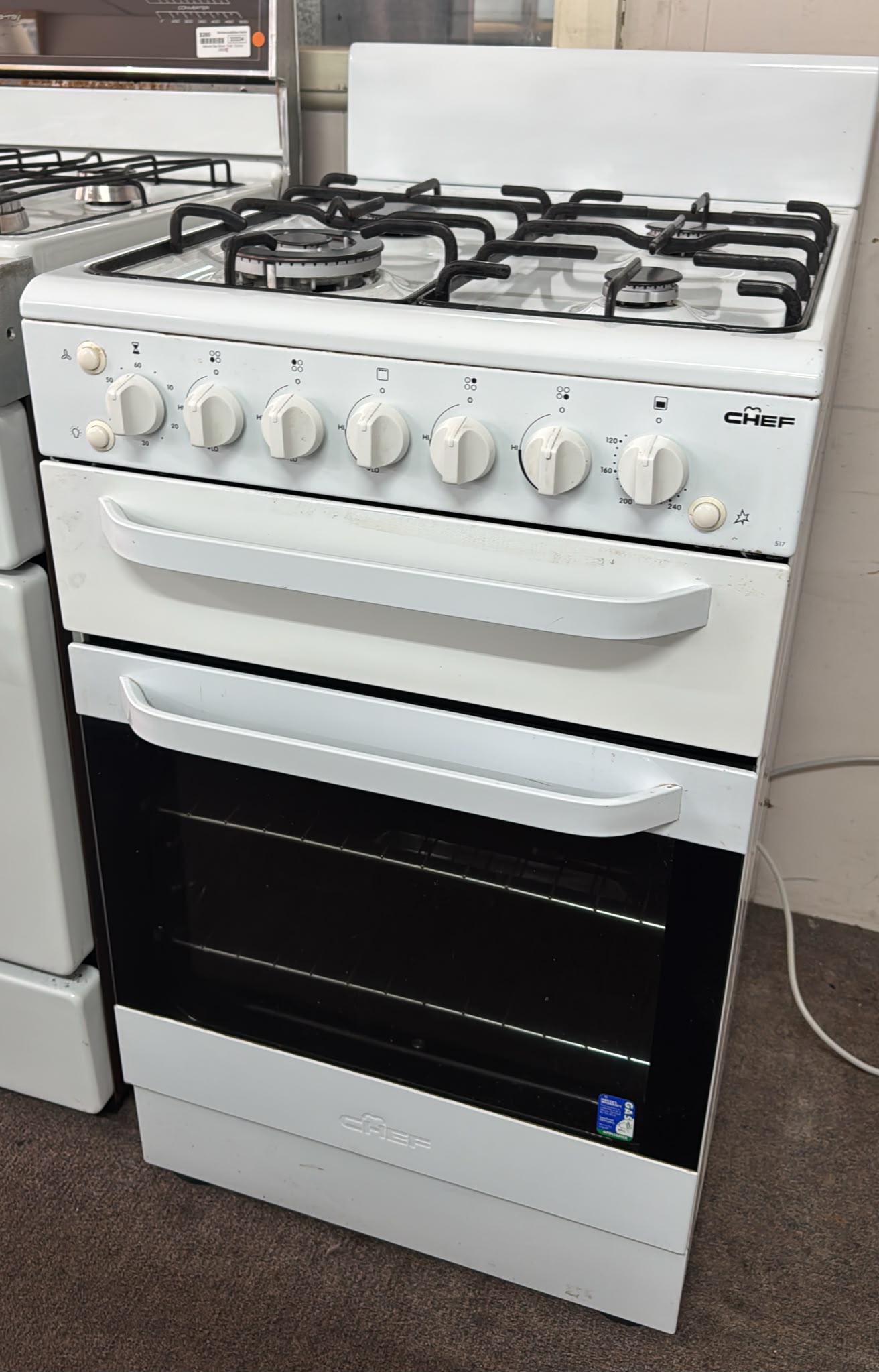 Chef Fan Forced Natural Gas Stove 54cm,  CFG517WANG  (33541)