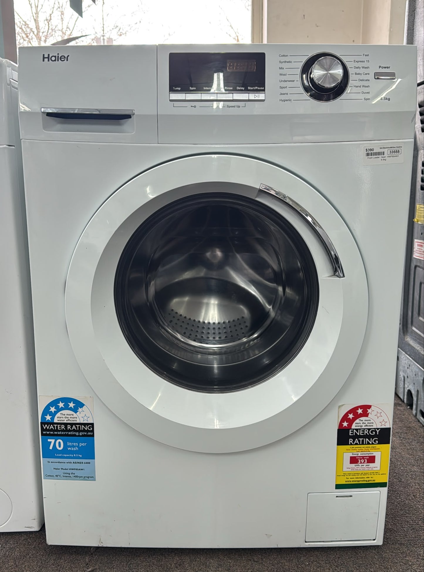 Haier Front Loader Washing Machine 8.5kg, HWF85AWI (33555)