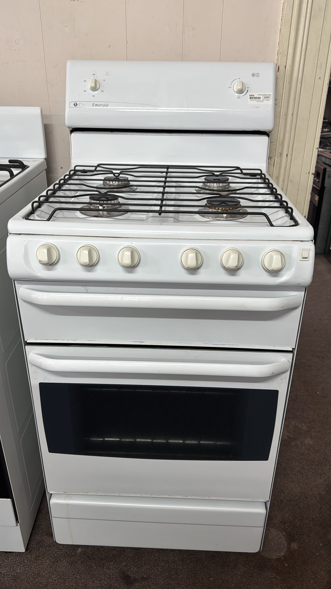 Chef Fan Forced Natural Gas Stove 54cm,  (33557)