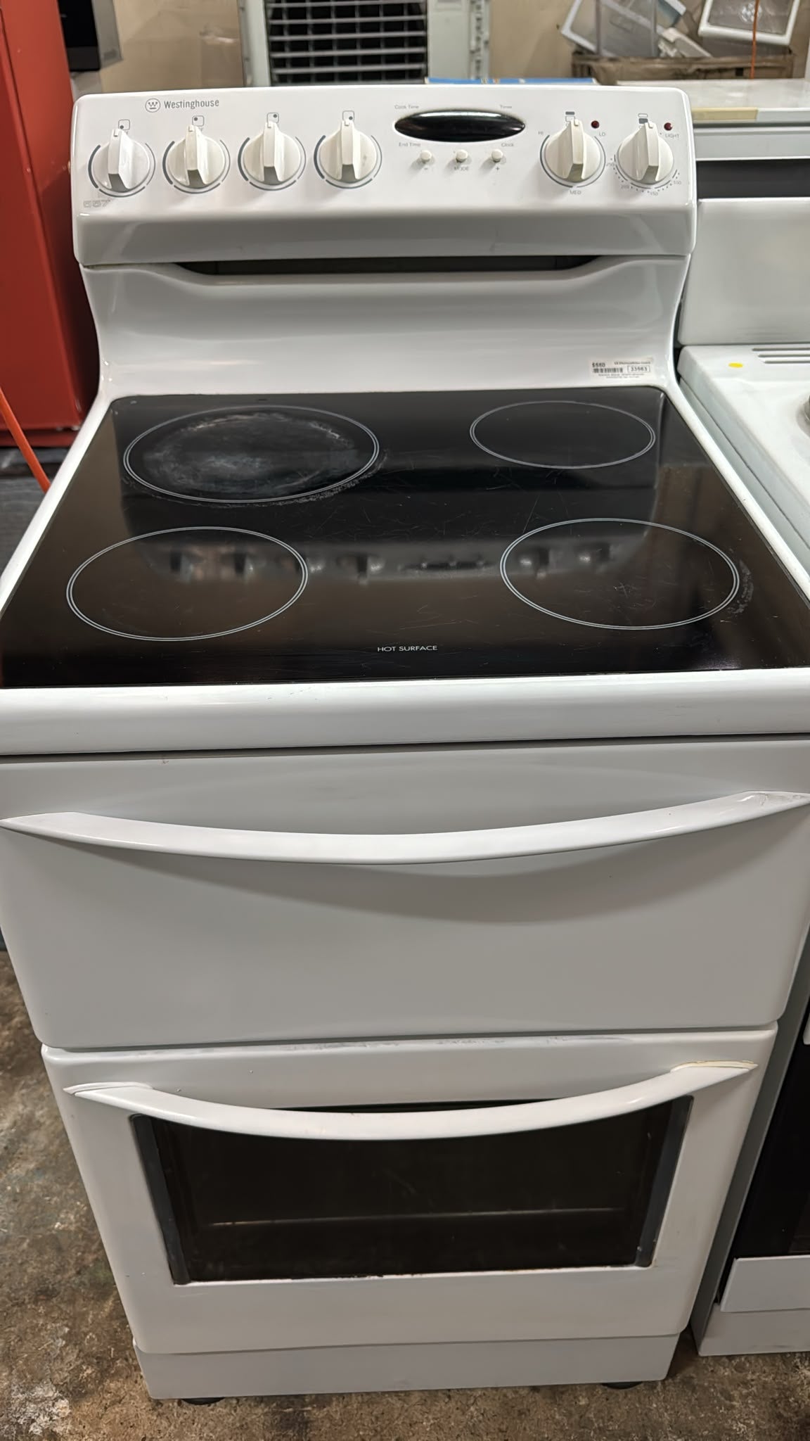 Westinghouse 54cm Electric Stove, Fan Forced, Ceramic top (33563)
