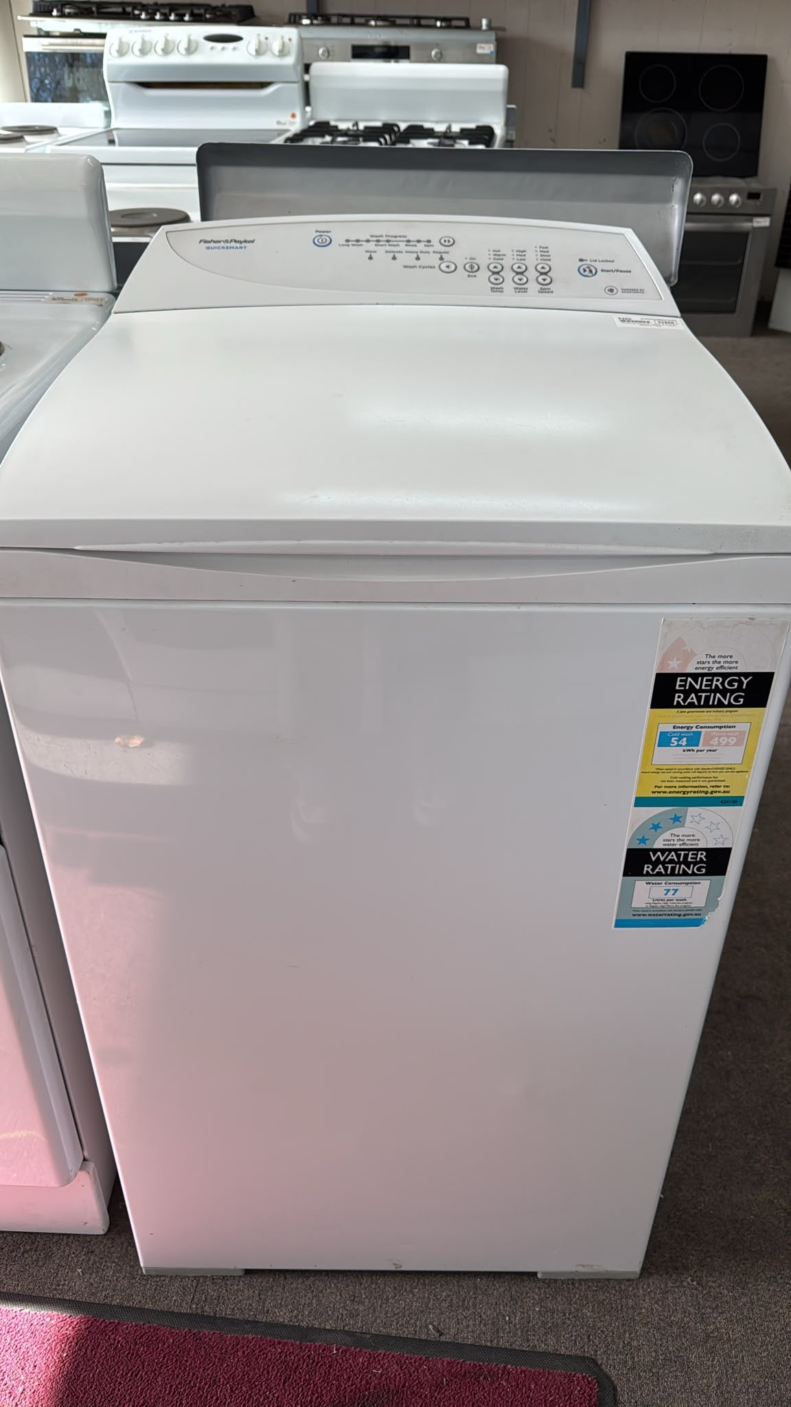 Fisher & Paykel Top Loader Washing Machine 5.5kg MW513 (33566)