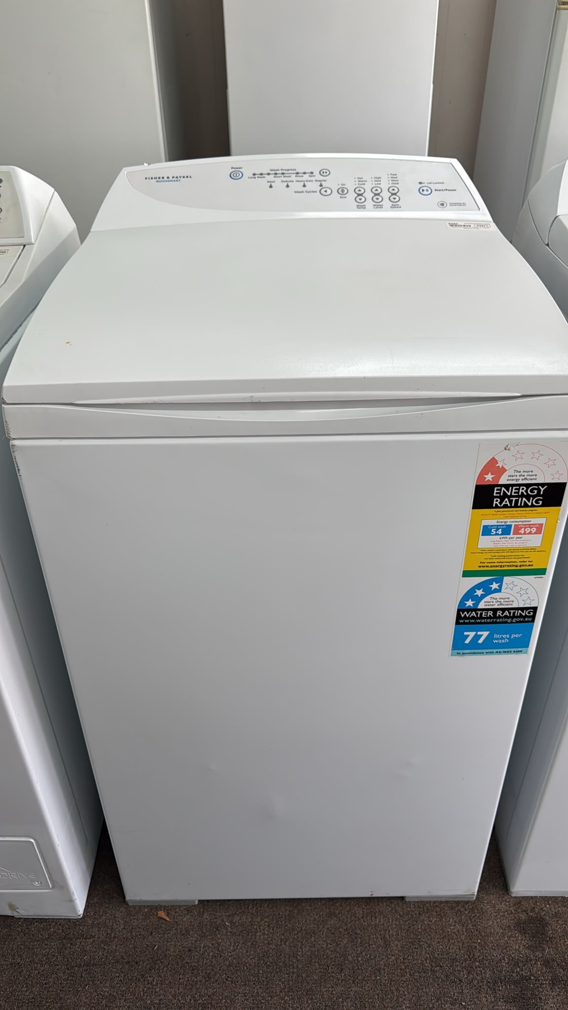 Fisher & Paykel Top Loader Washing Machine 5.5kg MW513 (33571)