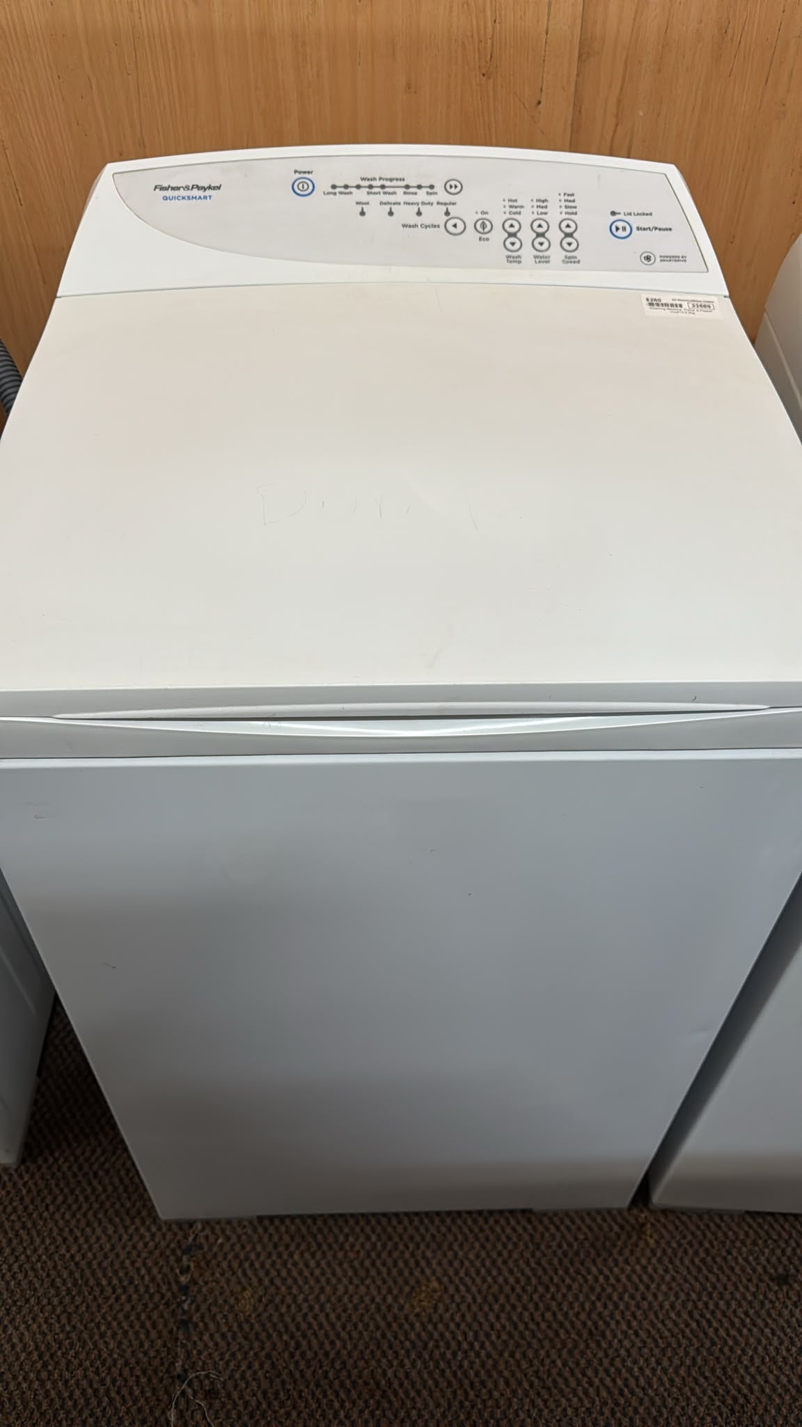Fisher & Paykel Top Loader Washing Machine 5.5kg MW513 (33589)
