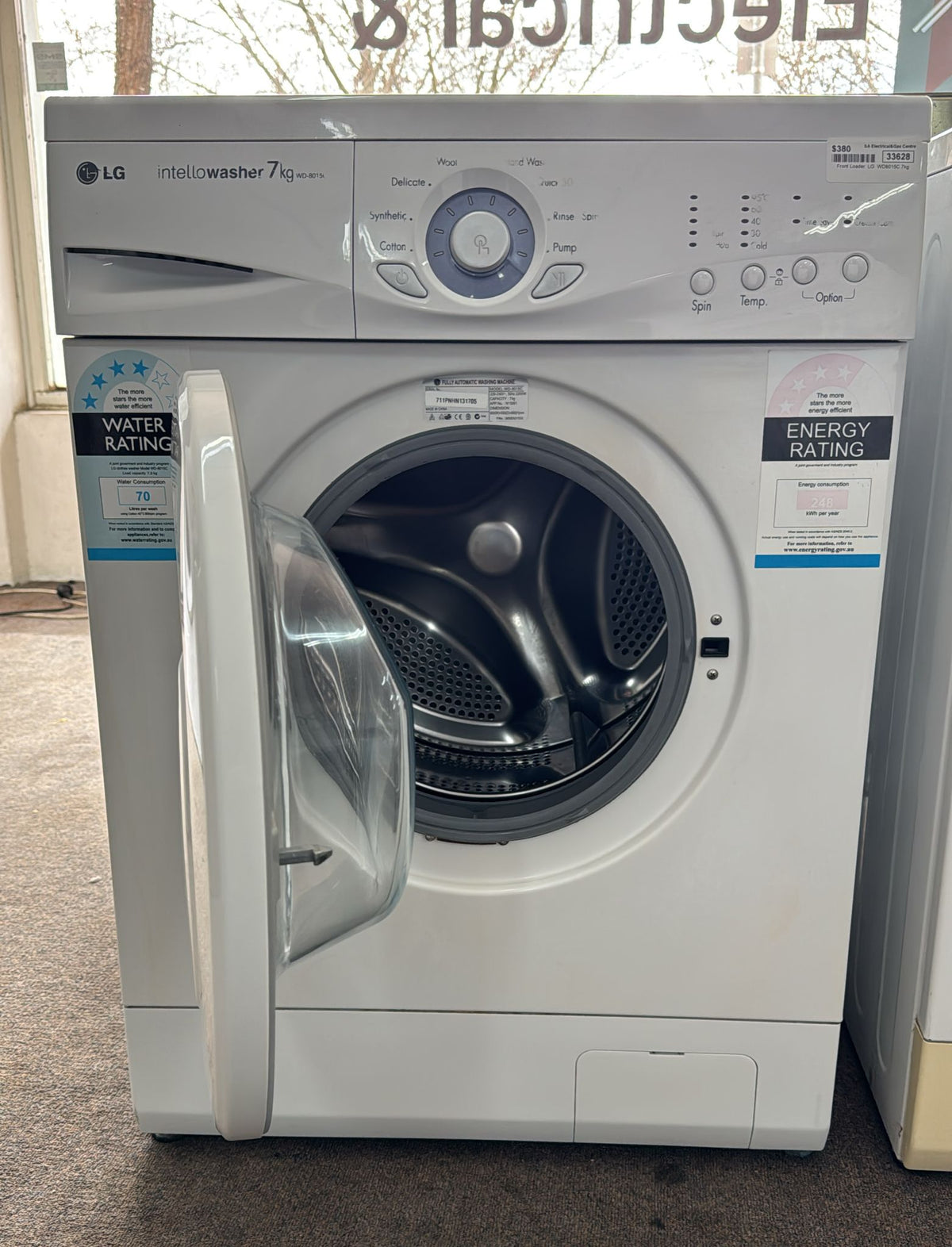 LG Front Loader Washing Machine 7kg, WD8015C (33628)