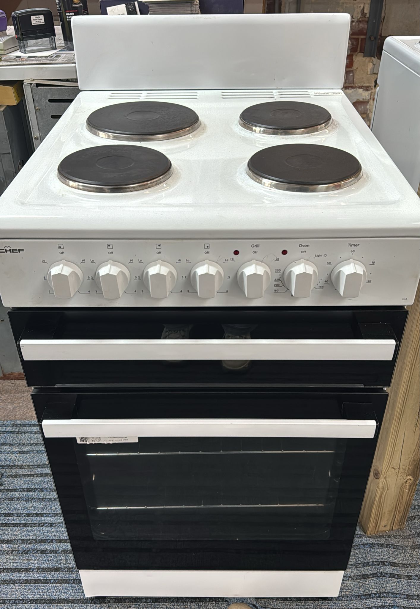 Chef 533 54cm Freestanding Electric Stove (33642)