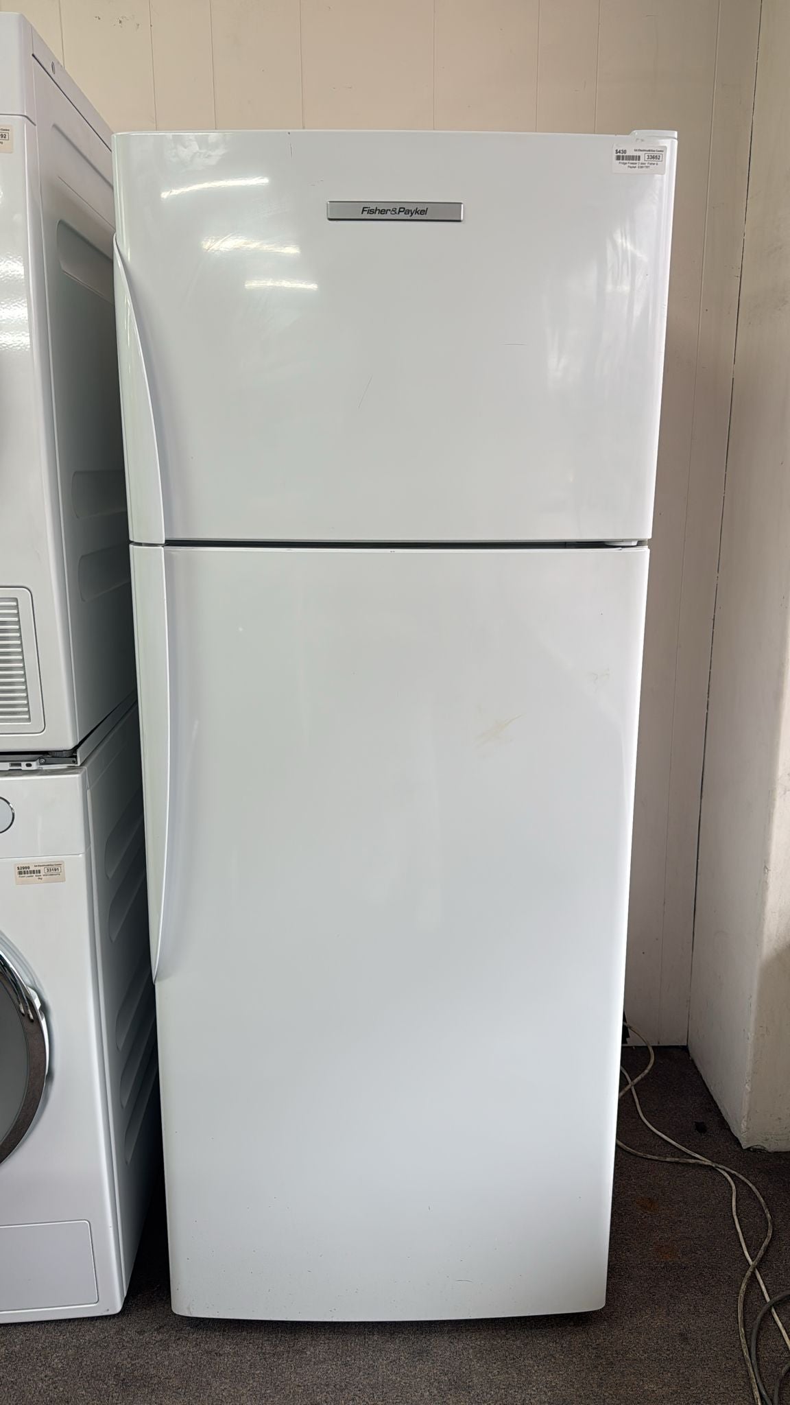 Fisher & Paykel Top Mount Fridge Freezer 380L, E381TRT (33652)