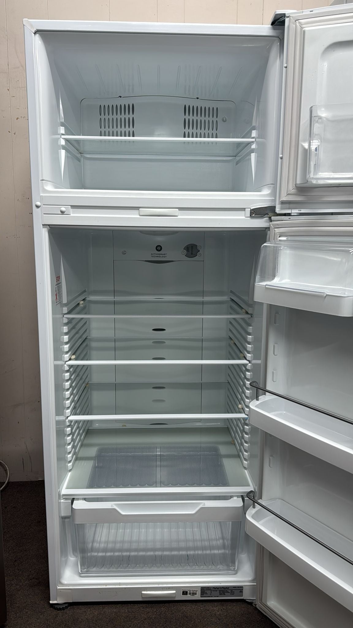 Fisher & Paykel Top Mount Fridge Freezer 380L, E381TRT (33655)