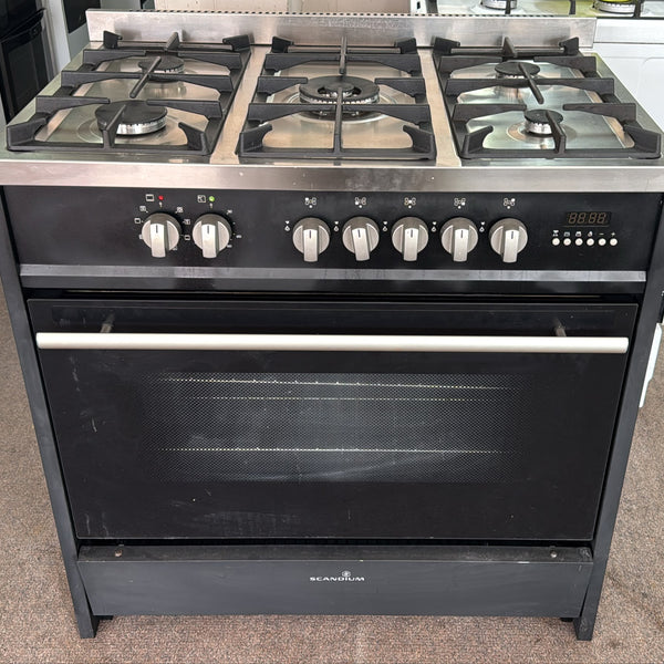 Scandium 90cm Dual Fuel Gas Stove 5 Burners (33662)