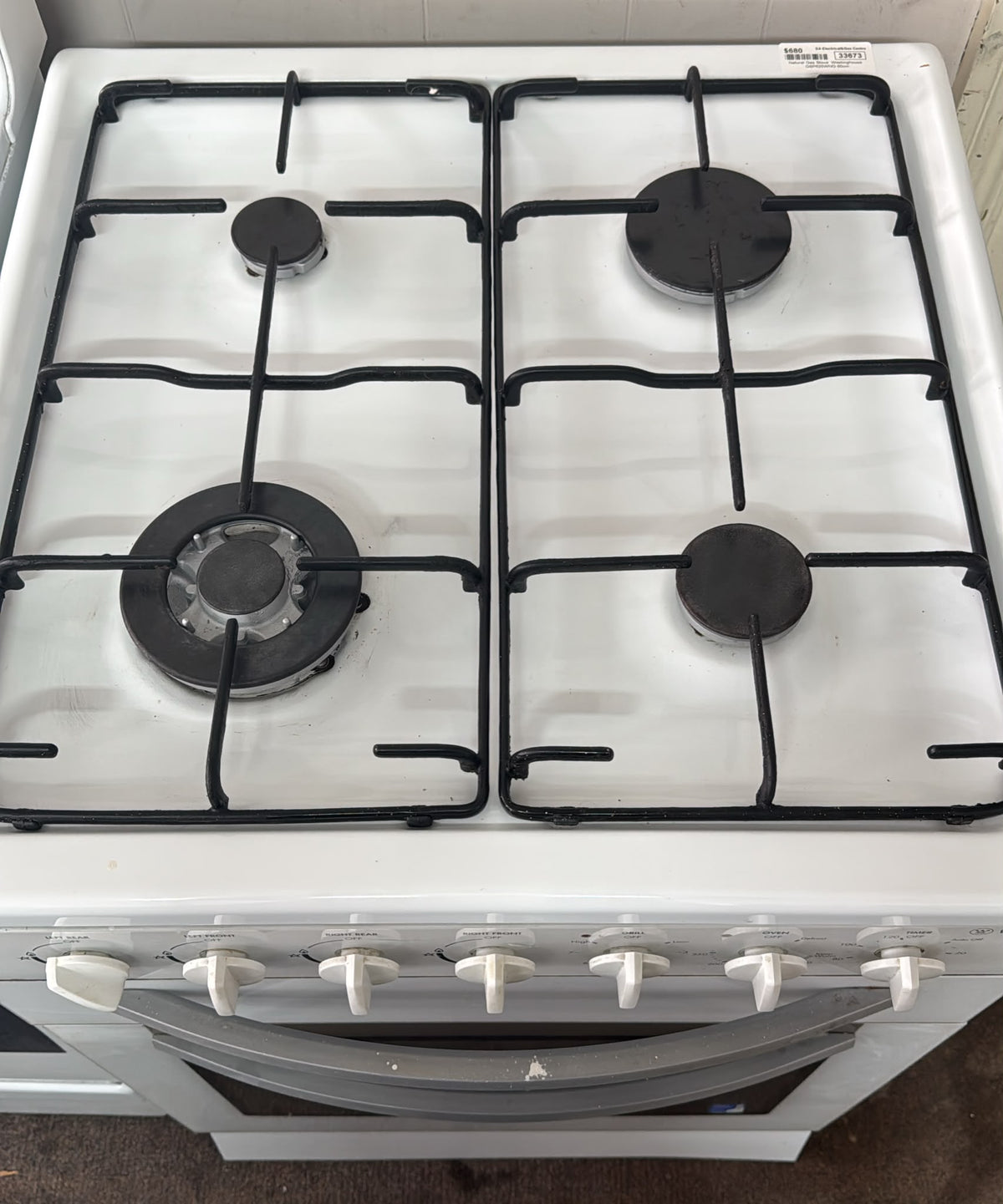 Westinghouse 60cm Natural Gas Stove (33673)