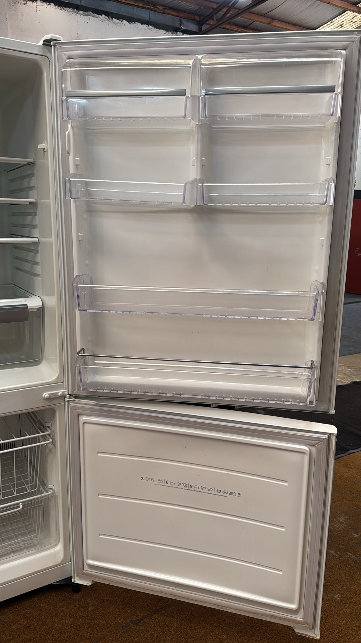 Electrolux 510L Bottom Mount Fridge Freezer, EBM5100WB (33689)