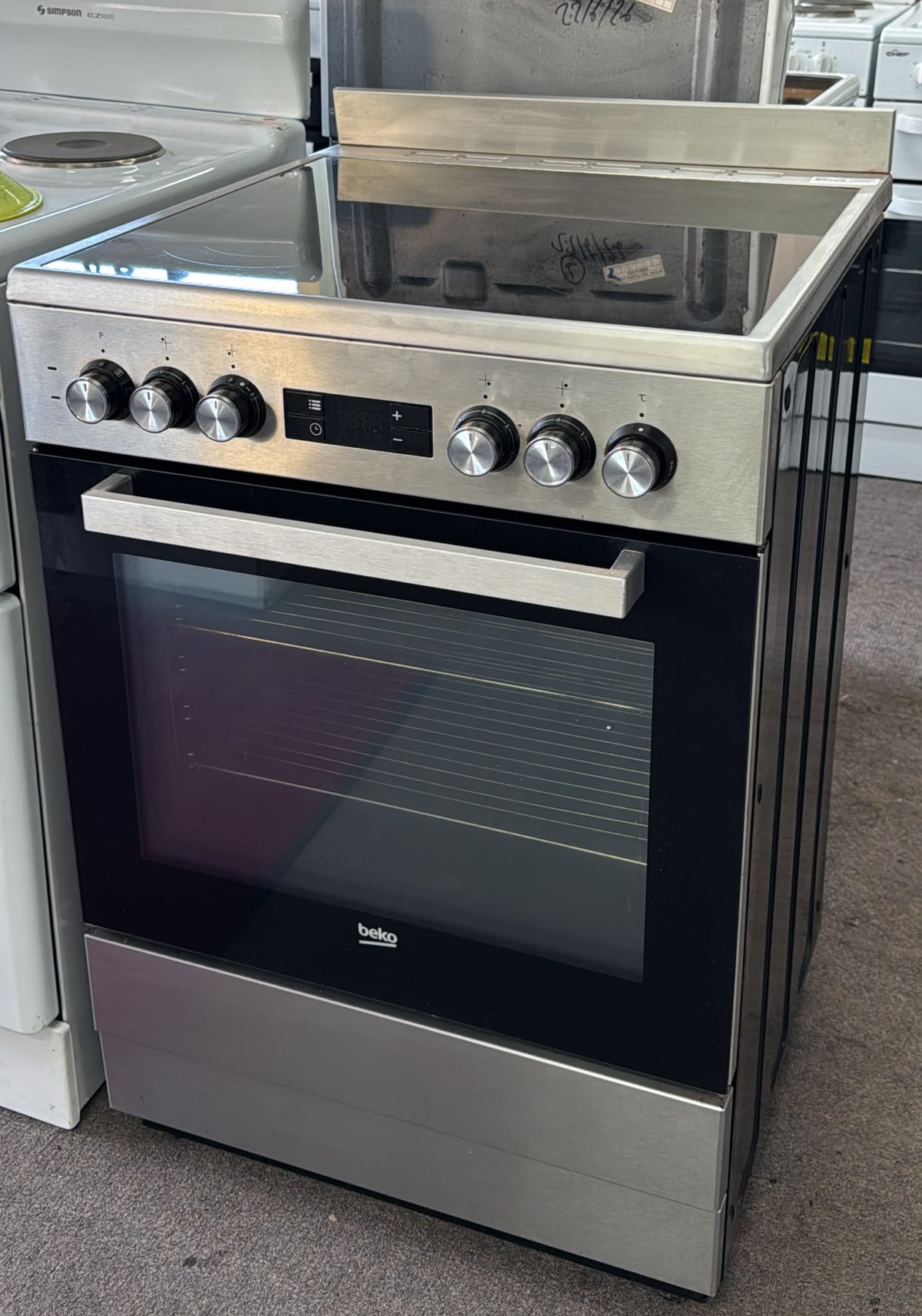 Beko 60cm Electric Stove, Fan Forced, Ceramic top (33702)