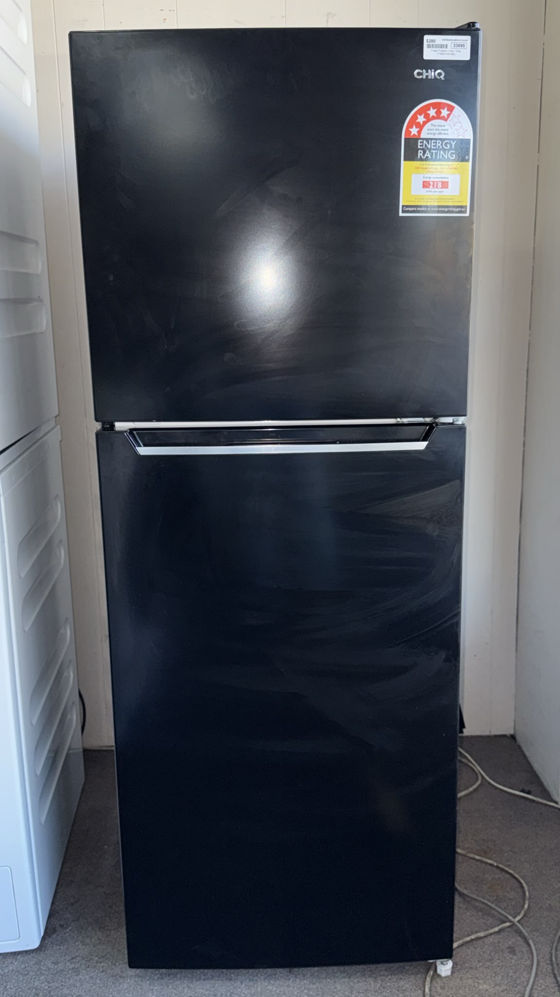 Chiq Top Mount Fridge Freezer 202L, CTM201NB3 (33695)