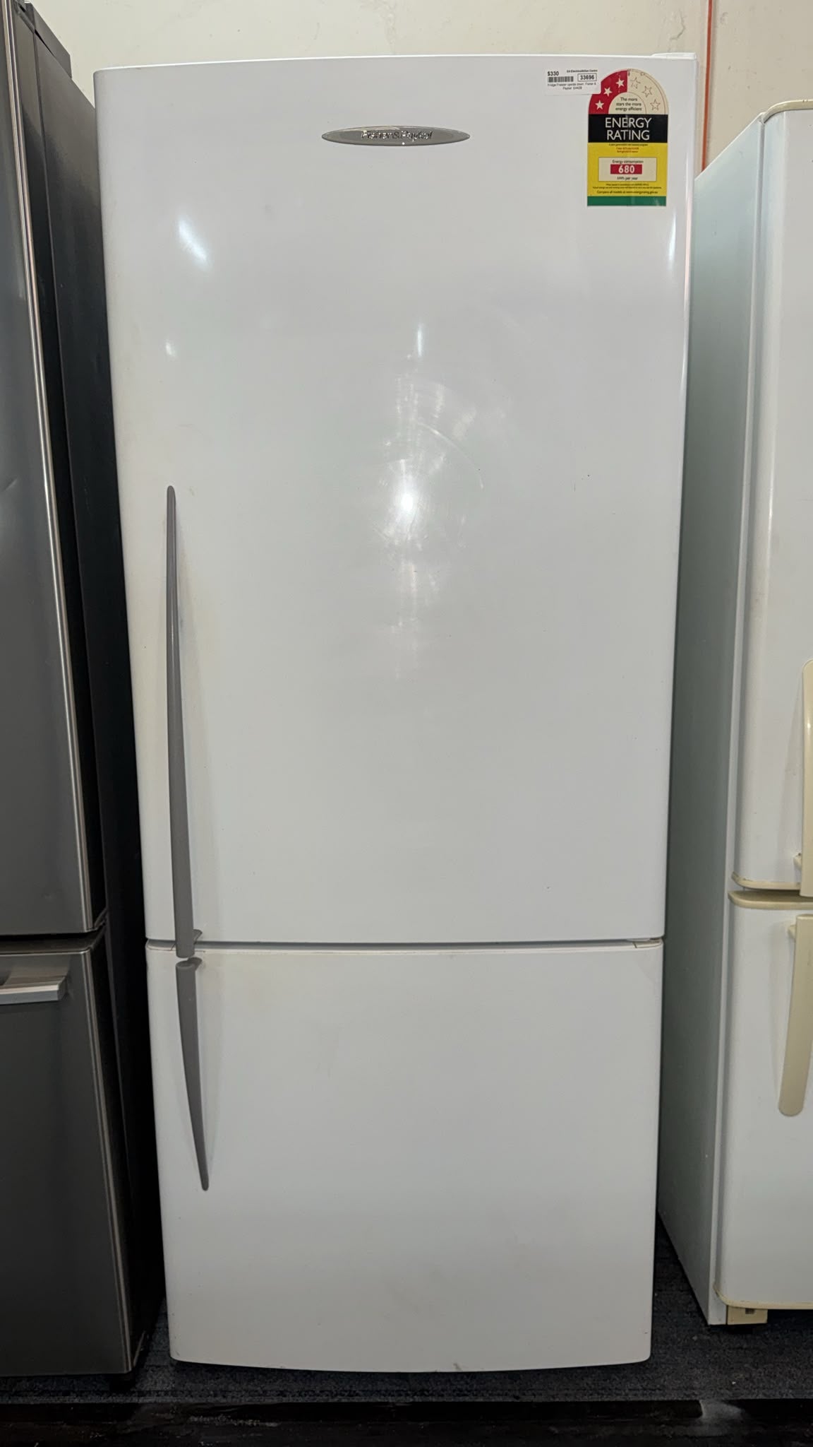 Fisher & Paykel Bottom Mount Fridge Freezer 442L, E442B (33696)