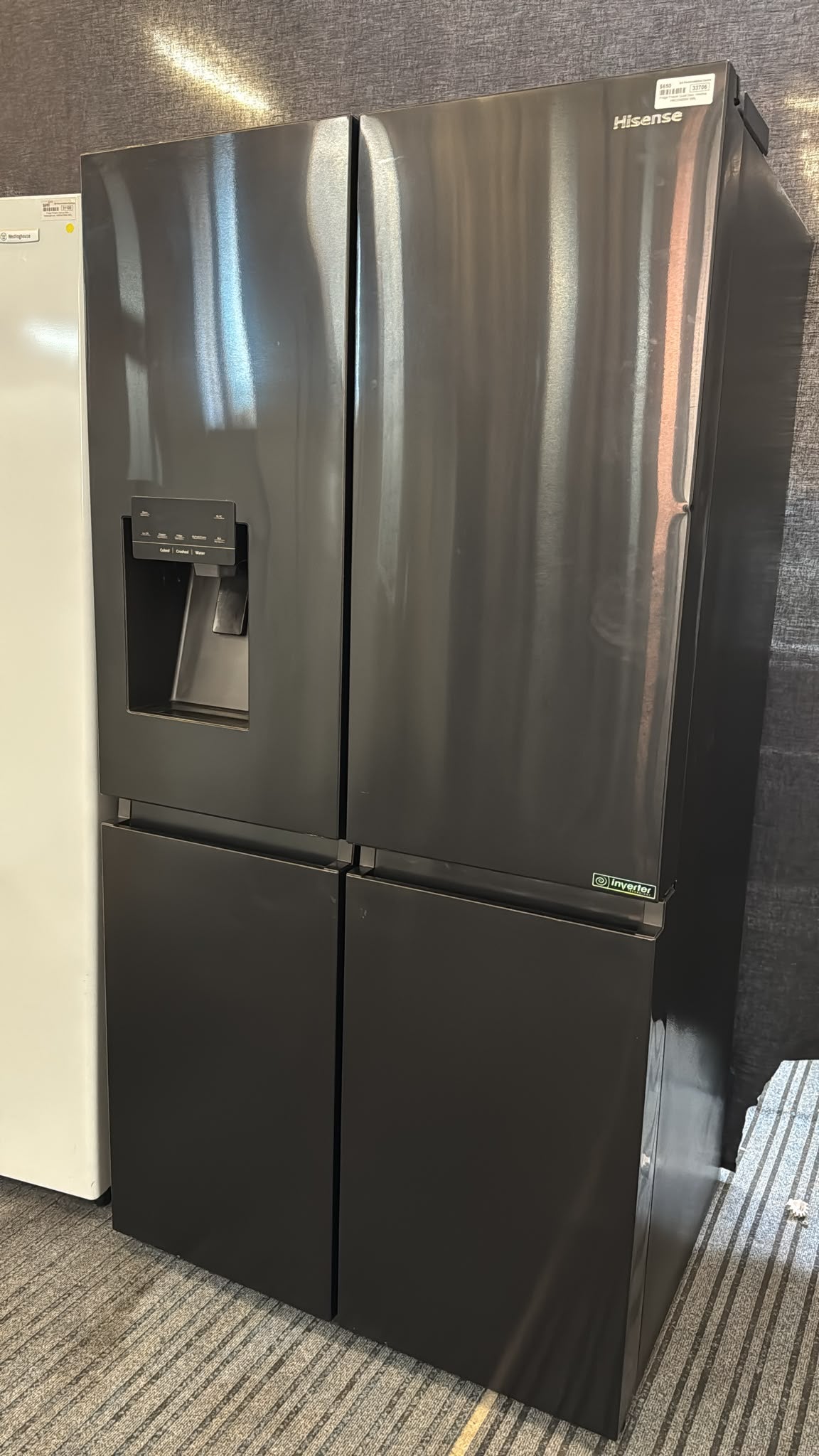 Hisense French Door Fridge Freezer 585L, HRCD585BW (33706)