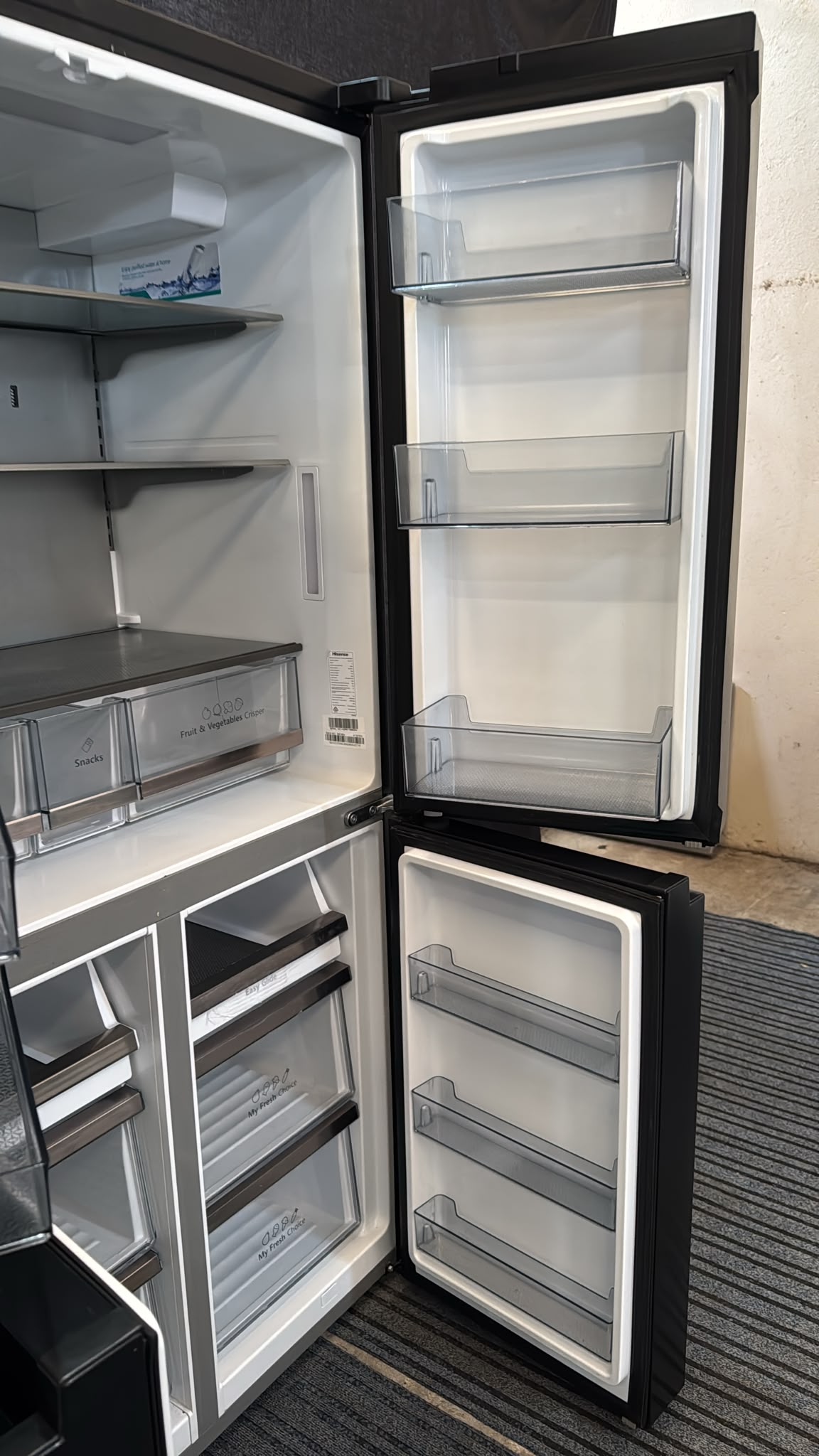Hisense French Door Fridge Freezer 585L, HRCD585BW (33706)