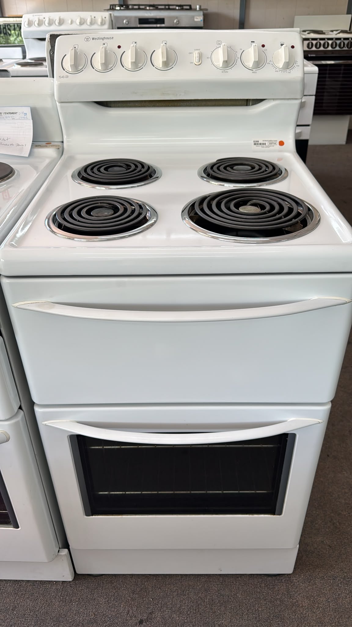 Westinghouse 54cm Electric Freestanding Stove (33714)