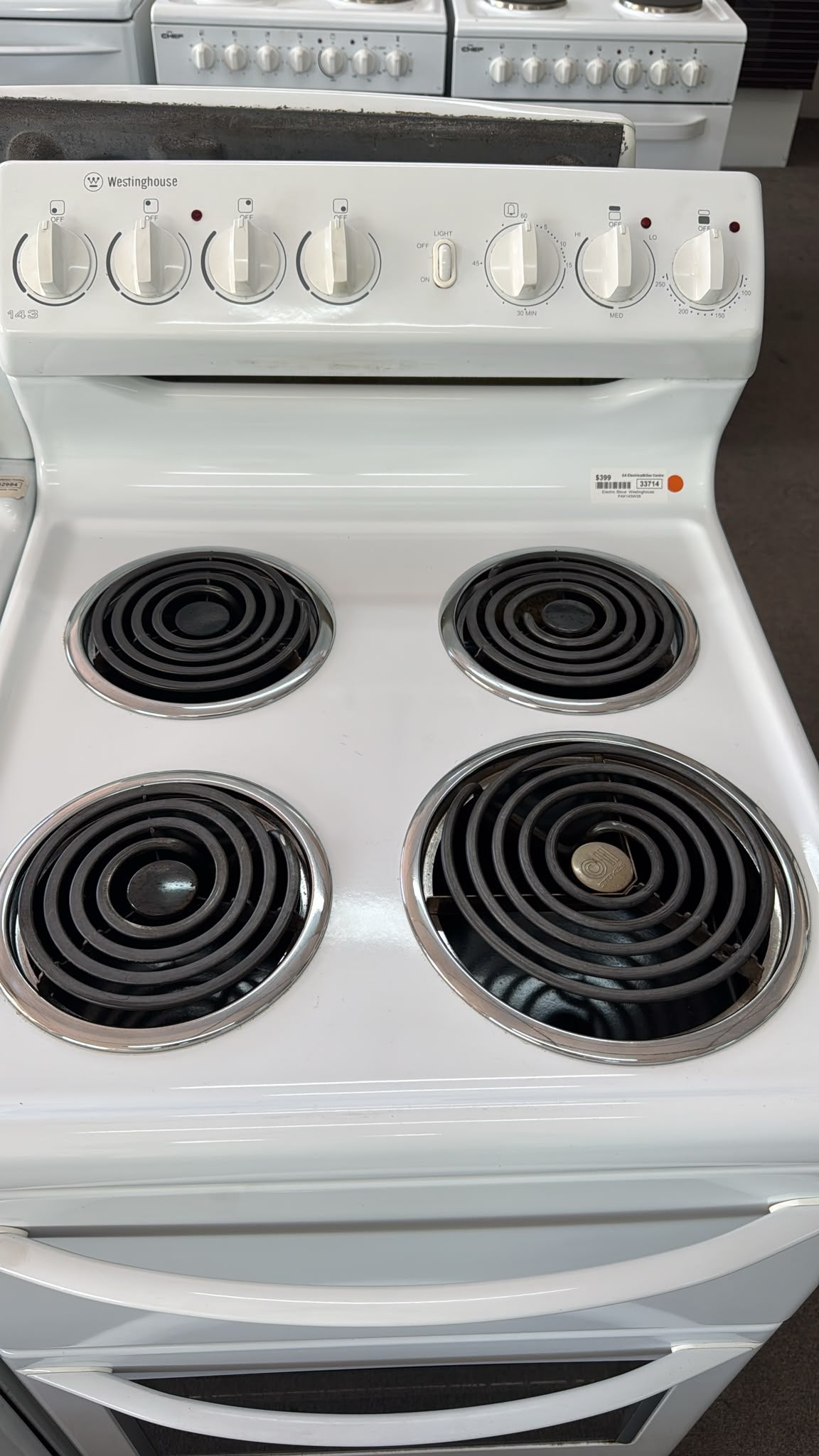 Westinghouse 54cm Electric Freestanding Stove (33714)