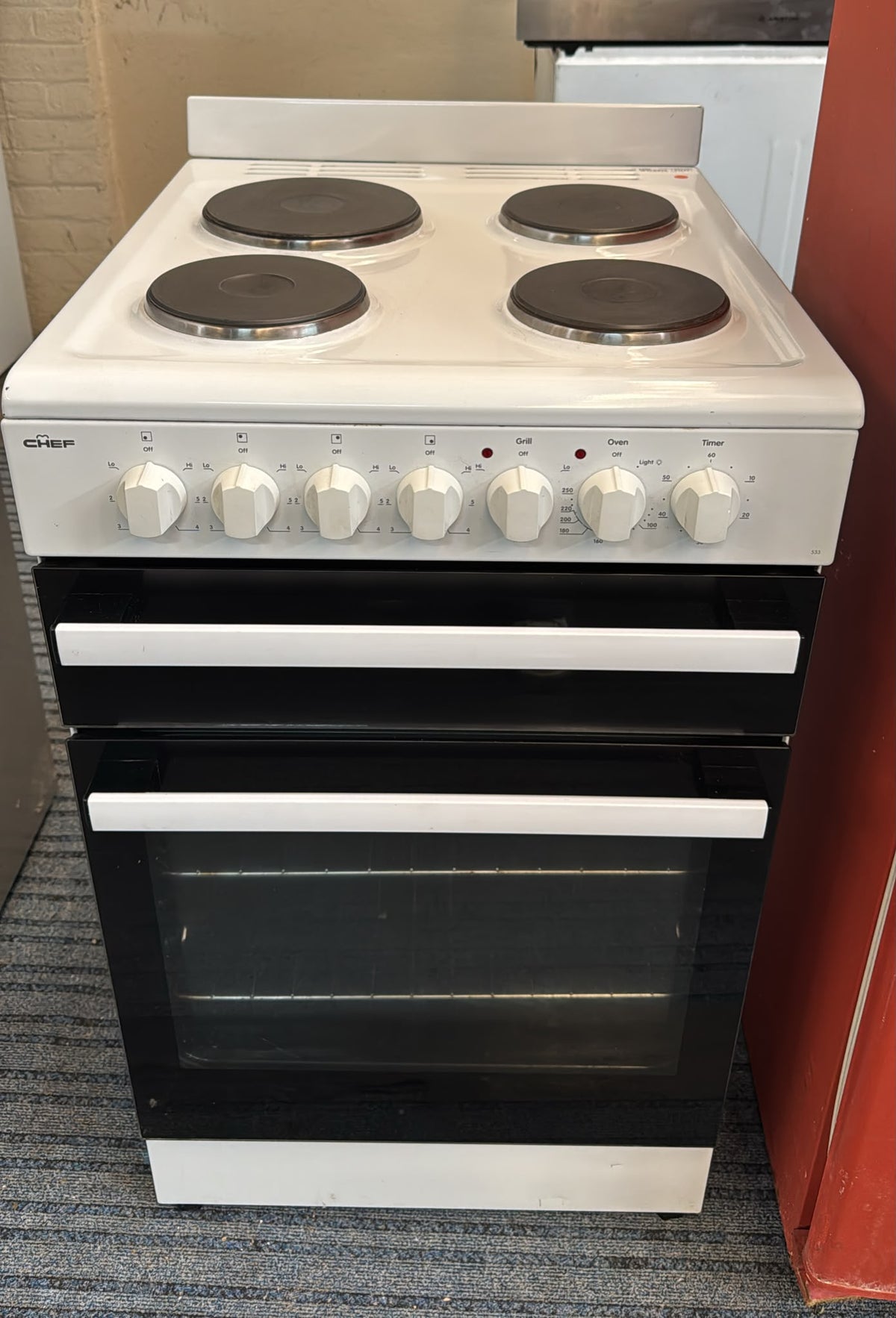 Chef 533 54cm Freestanding Electric Stove (33722)