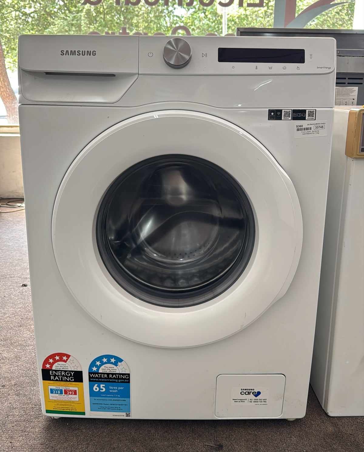 Samsung Front Loader Washing Machine 7.5kg, WW75J504DTW (33745)
