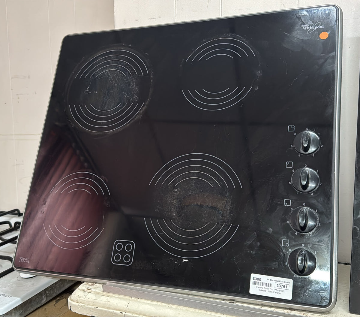 Whirlpool Ceramic Electric Cook Top 60cm, 6AKM61311X (33761)
