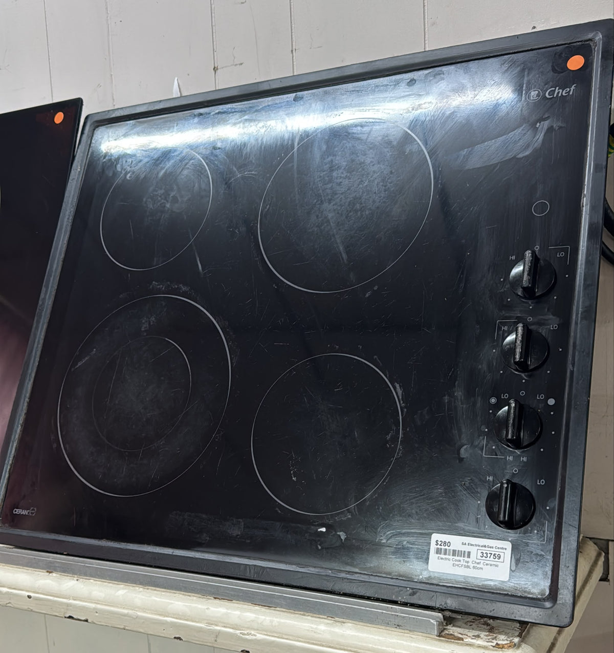 Chef Ceramic Electric Cook Top 60cm, EHCFSBL (33759)
