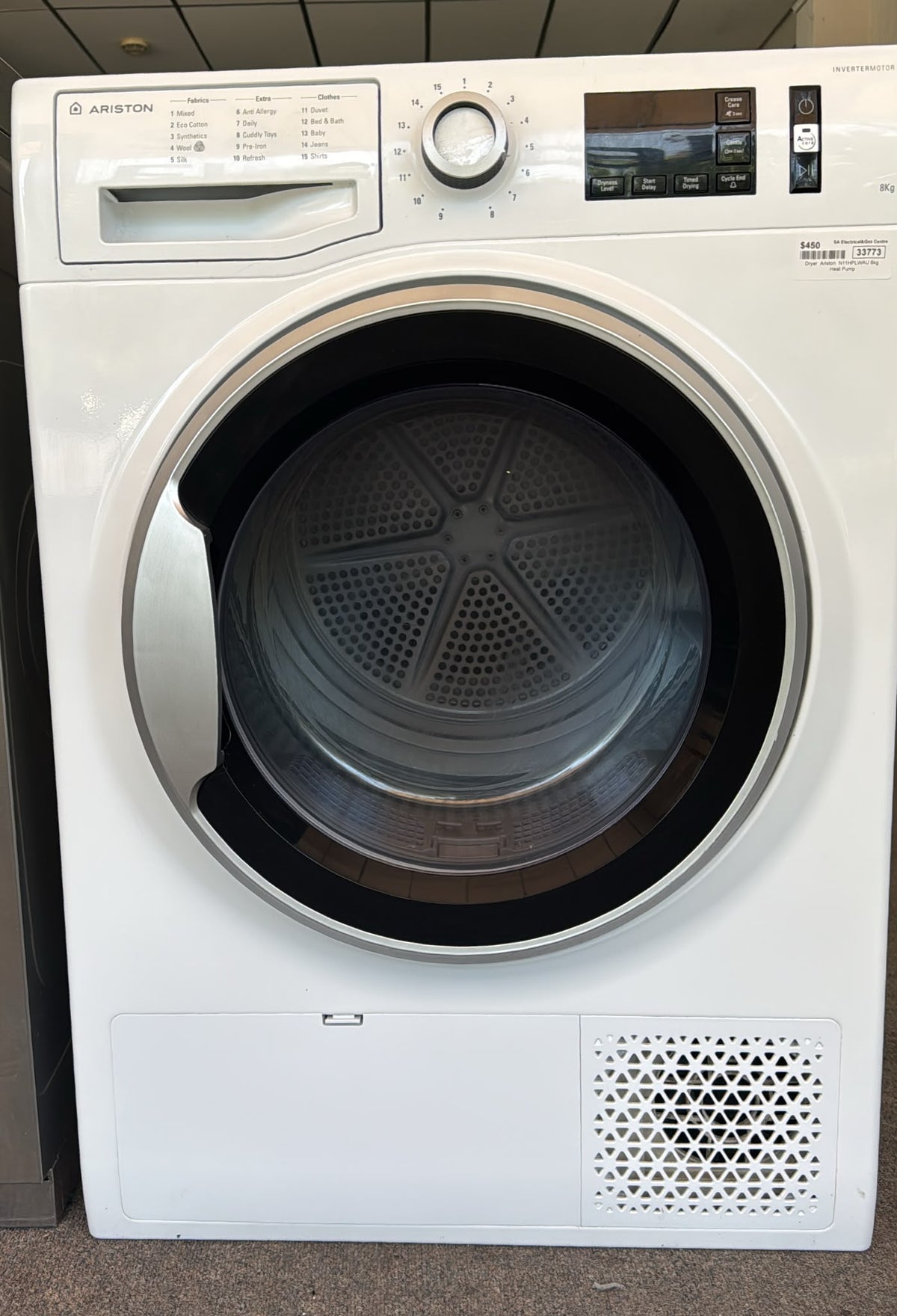 Ariston Heat Pump Dryer 8kg NIIHPLWAU (33773)