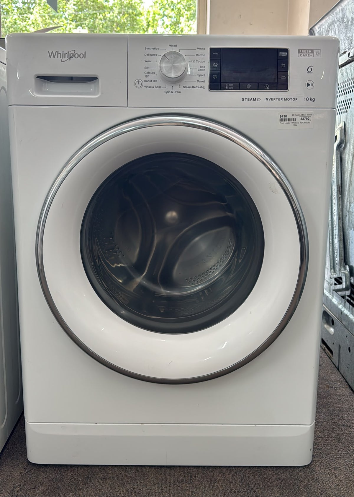 Whirlpool Front Loader Washing Machine 10kg, FDLR10250 (33793)
