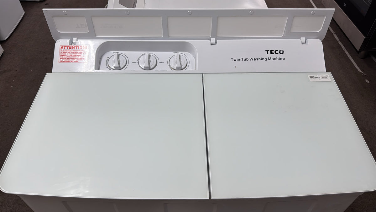 Teco Twin Tub Washing Machine 10kg, TWM100TTBH (33794)