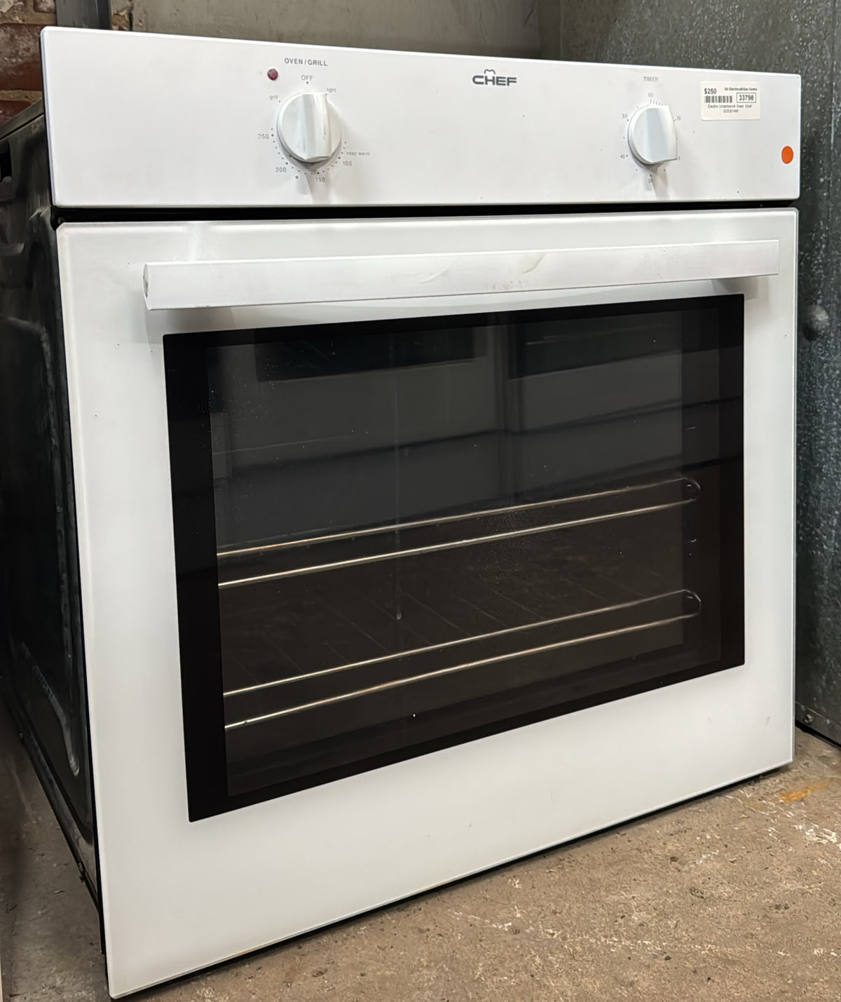 Chef Electric Underbench Oven 60cm, EOC614W*04 (33798)