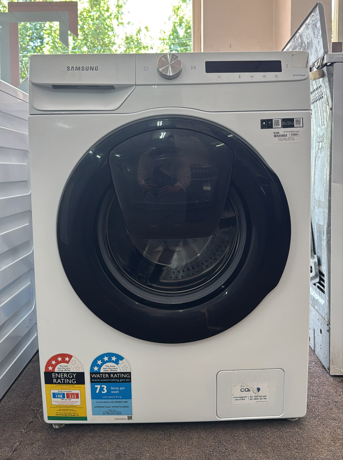 Samsung Front Loader Washing Machine 8.5kg, WW85T554DAW (33806)