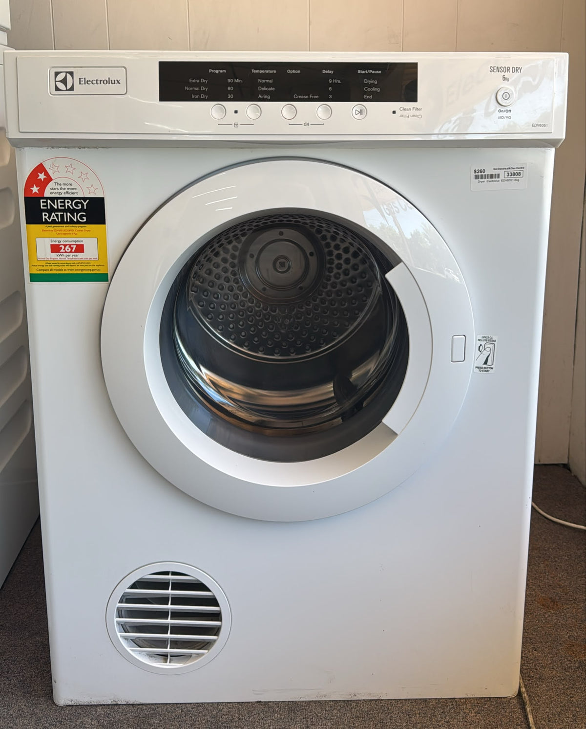 Electrolux Dryer 6kg,  EDV6051 (33808)