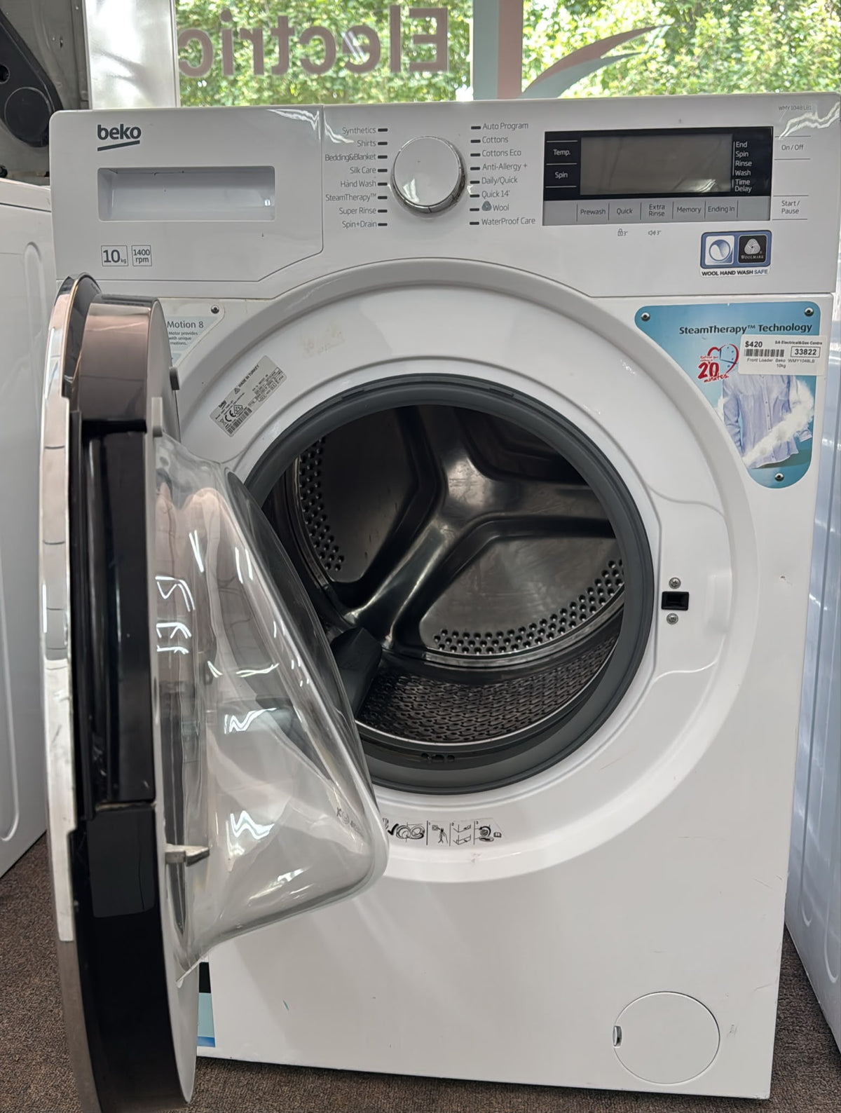 Beko Front Loader Washing Machine 10kg , WMY1048LB (33822)
