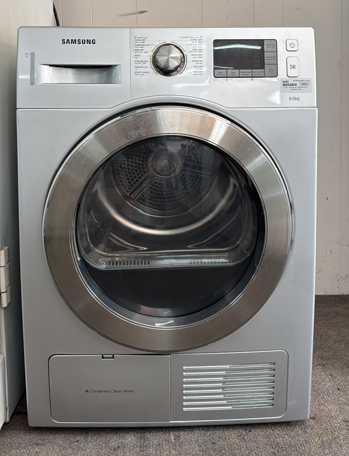 Samsung Dryer 8kg,  DV80H4000CS (33823)