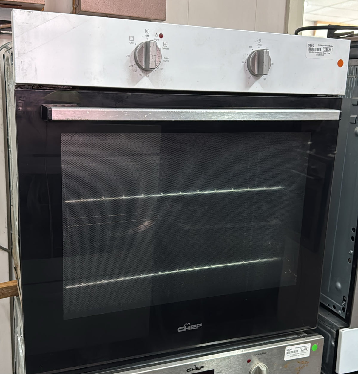 Chef Fan Forced Electric Underbench Oven 60cm,  CVE612SB  (33826)