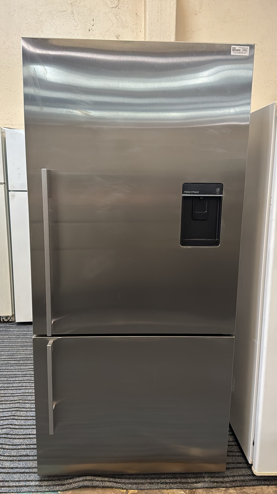 Fisher & Paykel Bottom Mount Fridge Freezer 519L, E522B (33844)