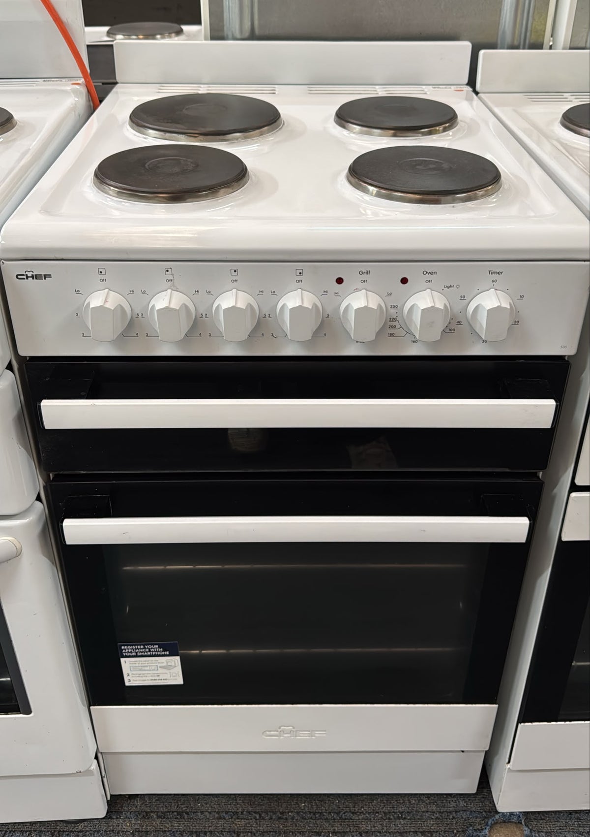 Chef 535 Freestanding Electric Stove 54cm (33843)