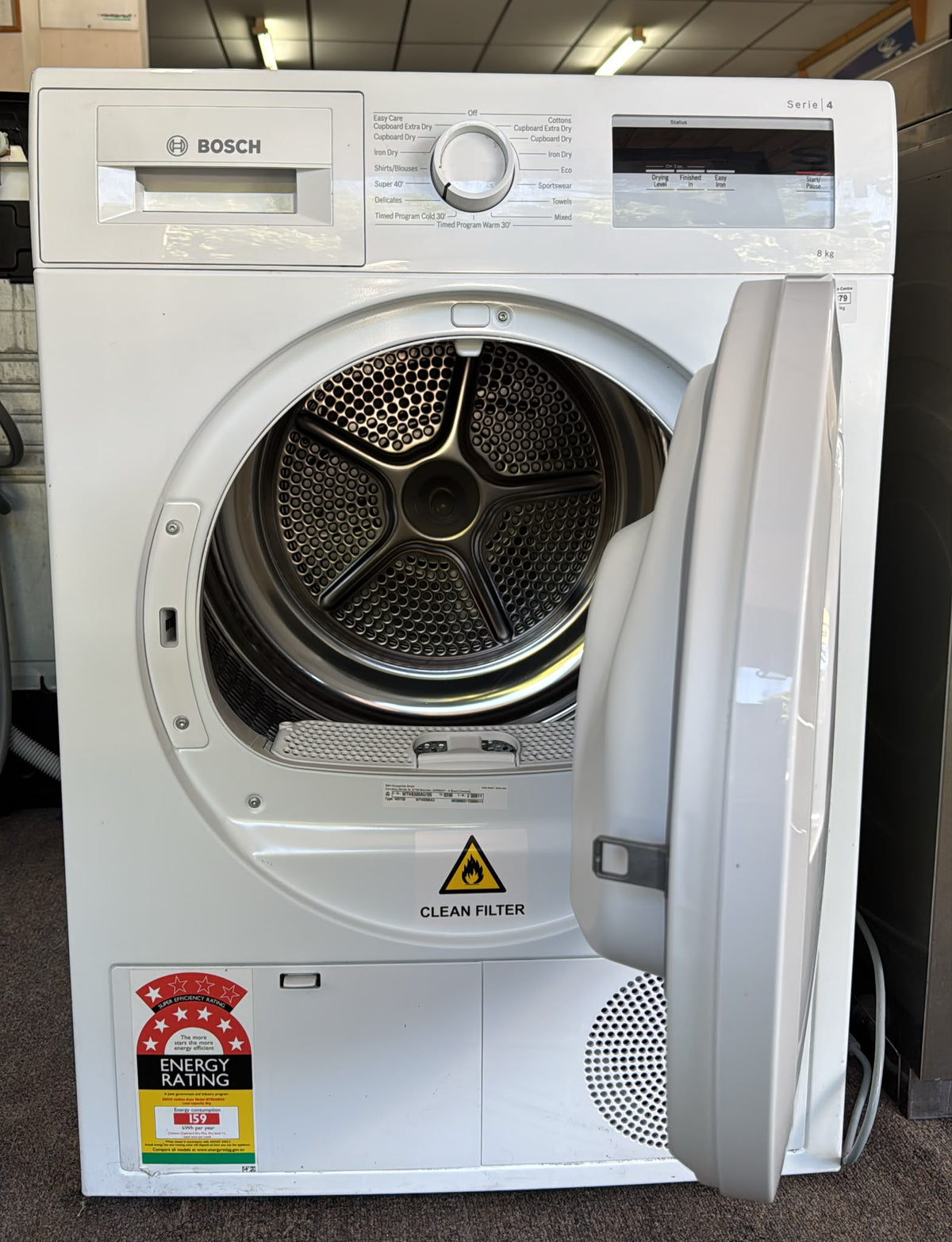 Bosch Heat Pump Dryer 8kg, WTH8300AU (33879)