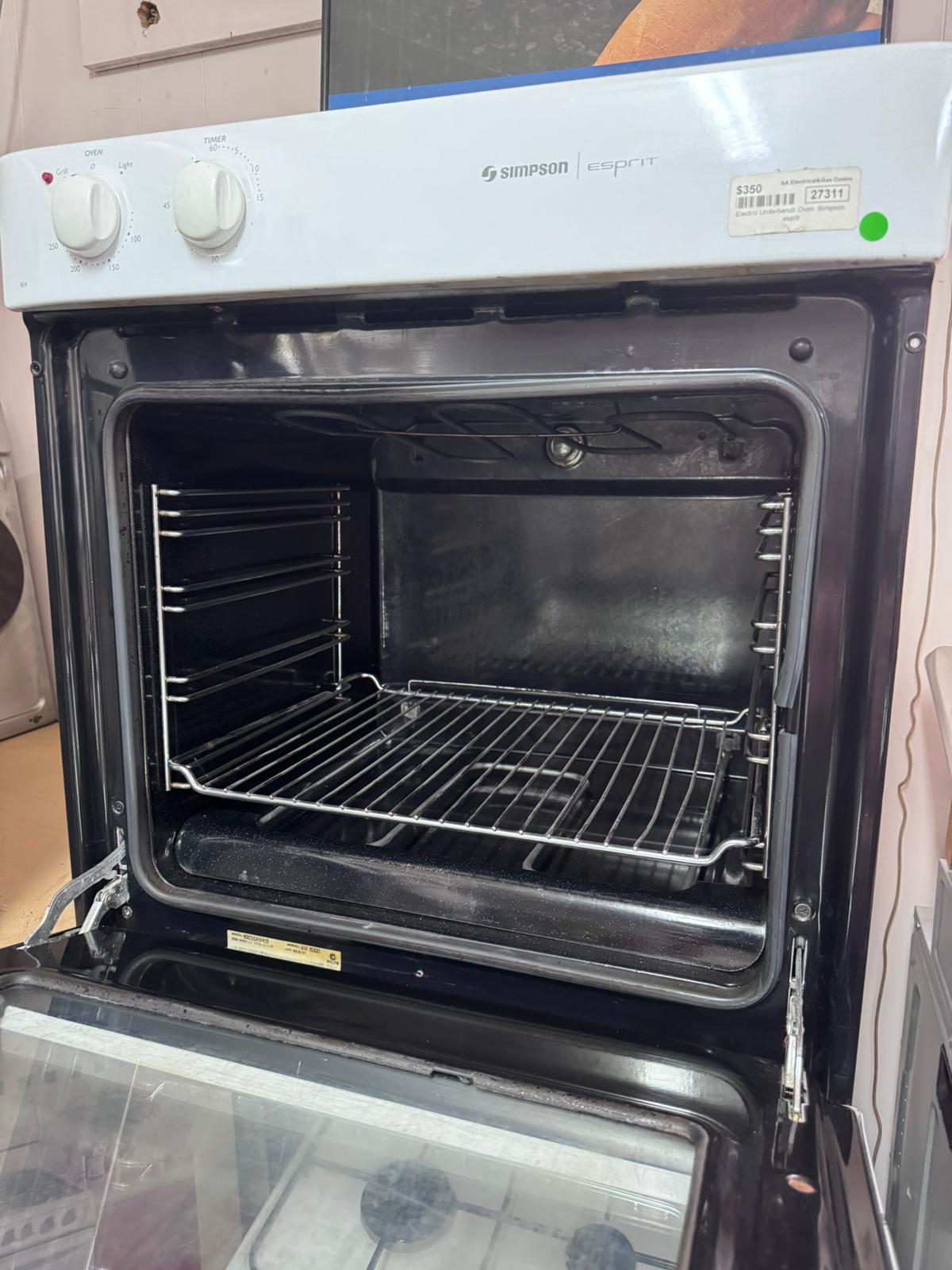 Simpson Electric Underbench Oven 60cm, Esprit (27311 RM1)