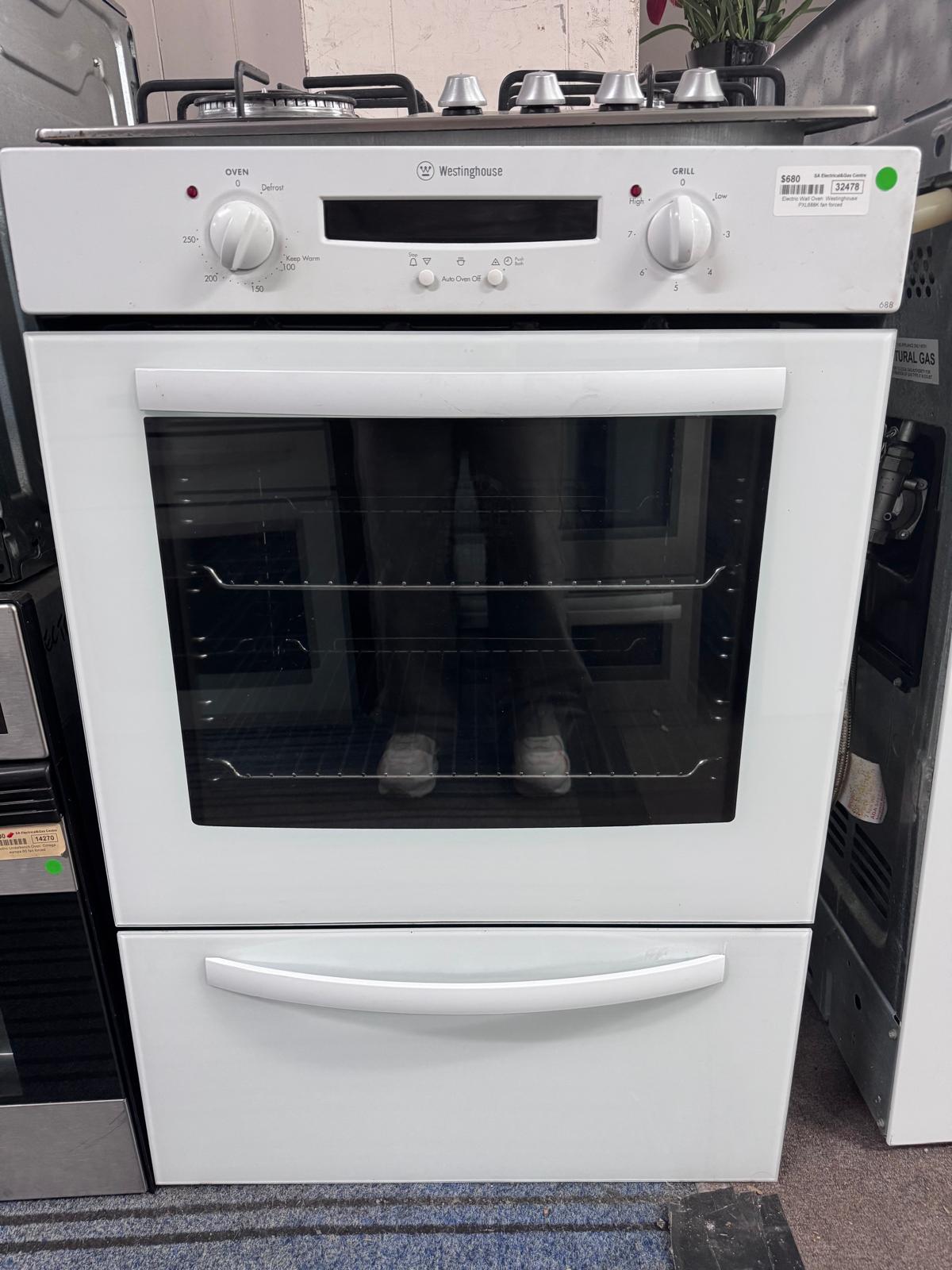 Westinghouse Fan Forced Electric Wall Oven, PXL688W (32478 M)