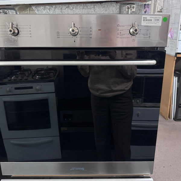 Smeg 60cm Fan Forced Electric Under bench Oven SFA561X2, (32360)