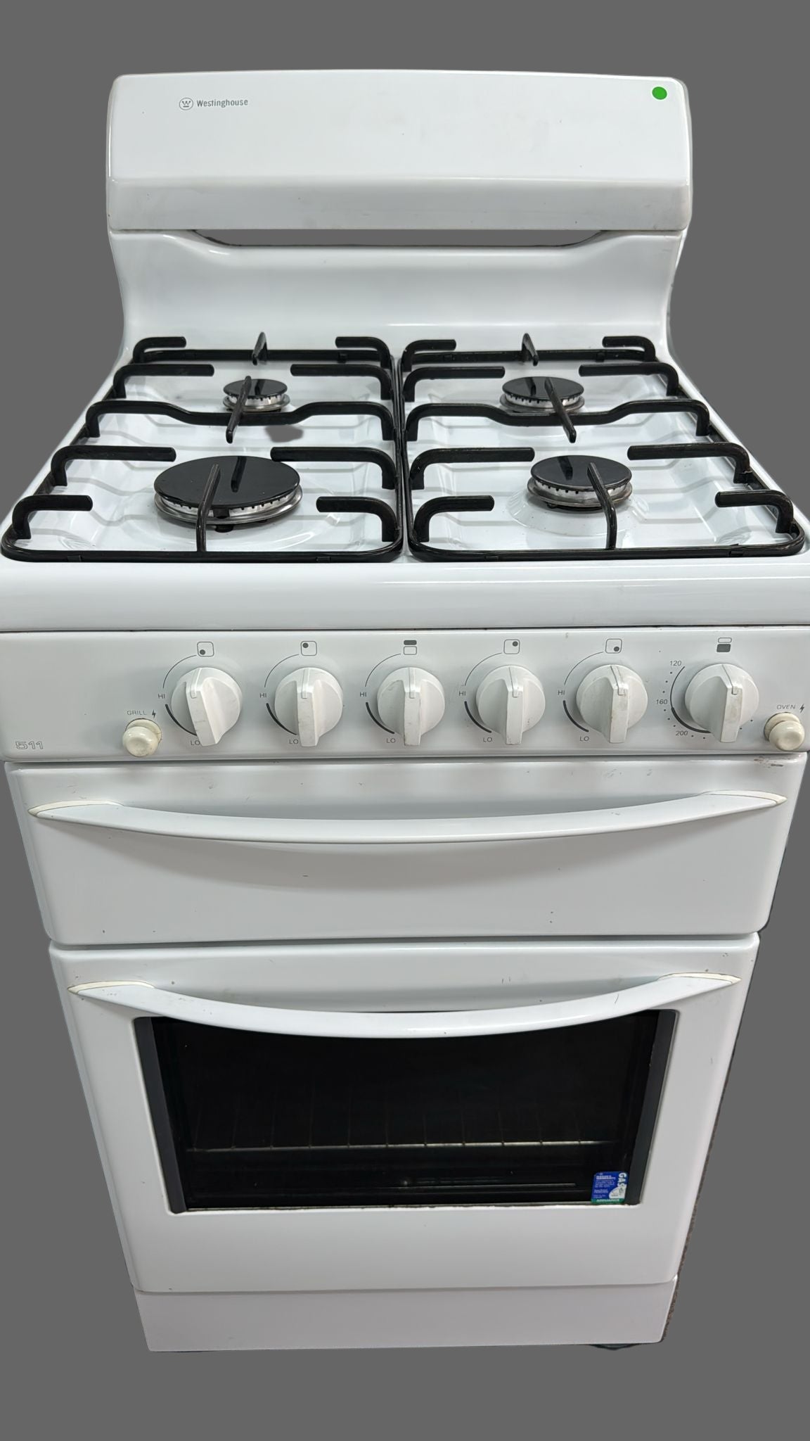 Westinghouse 511 Natural Gas Freestanding Stove 54cm (32575 F)