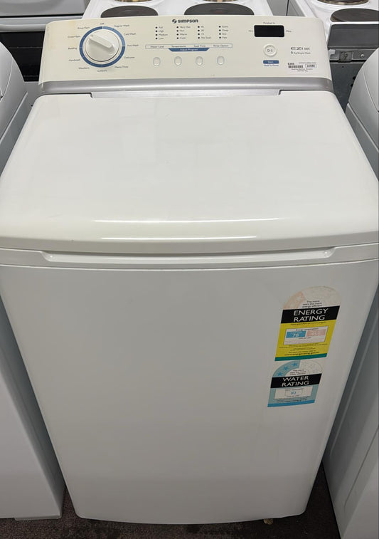 Simpson Top Loader Washing Machine 6kg, SWT604 (32580)