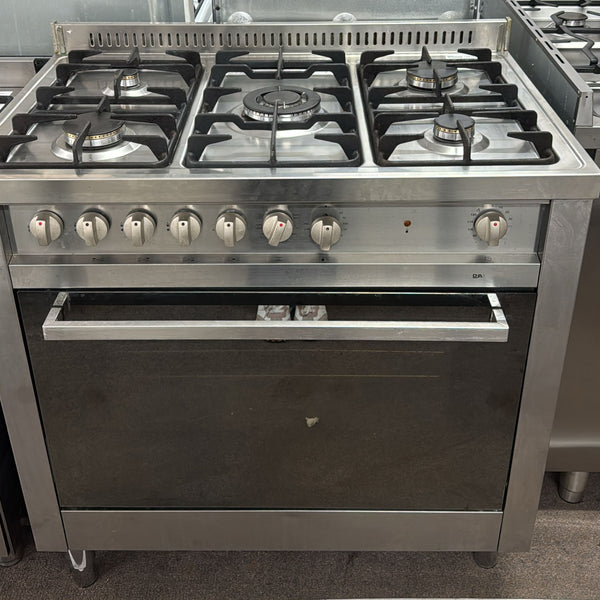 Damani 5 Burner Duel Fuel 90cm Gas Stove, Fan Forced (32632)