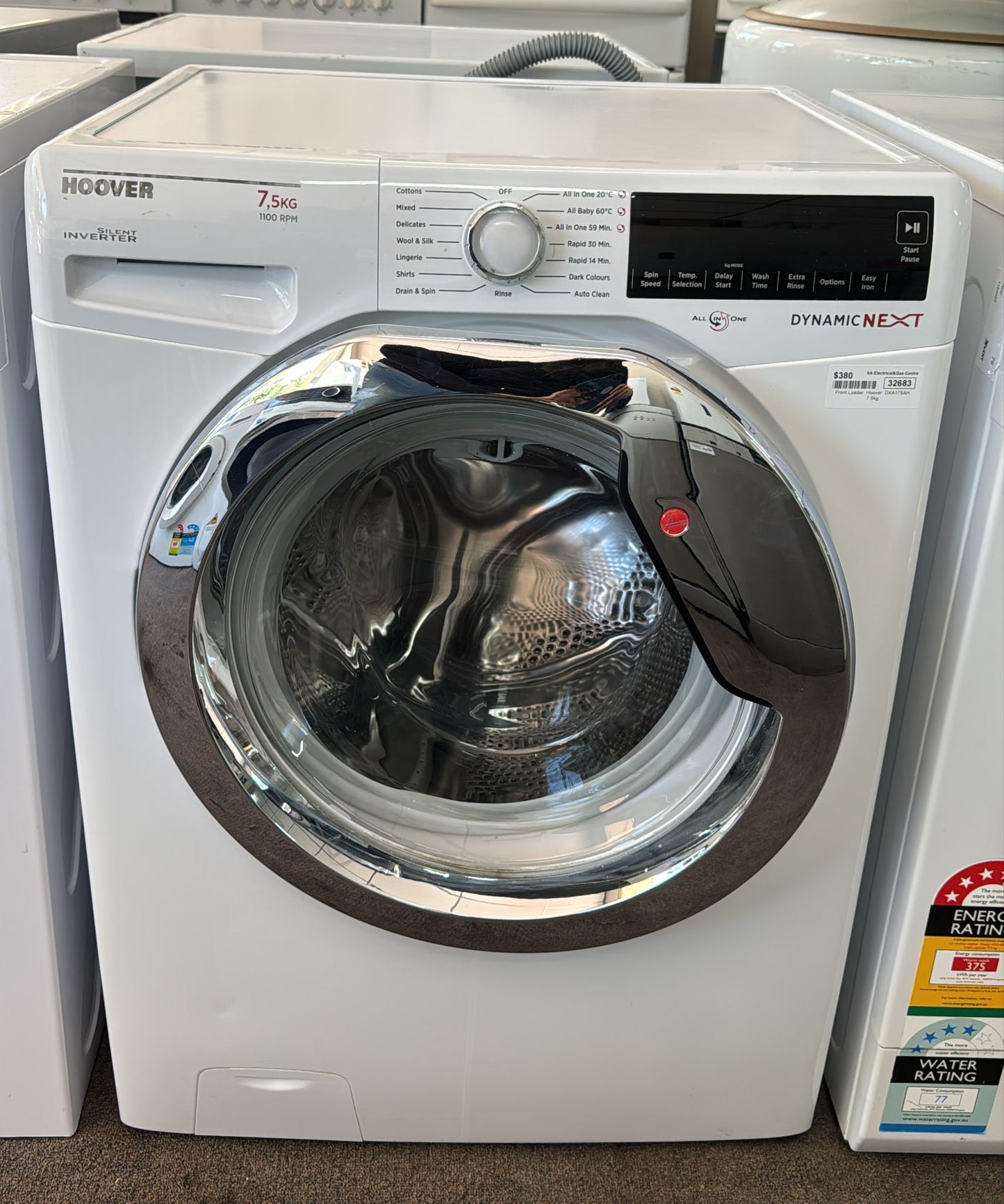 Hoover Front Loader Washing Machine 7.5kg, DXA175AH (32683)