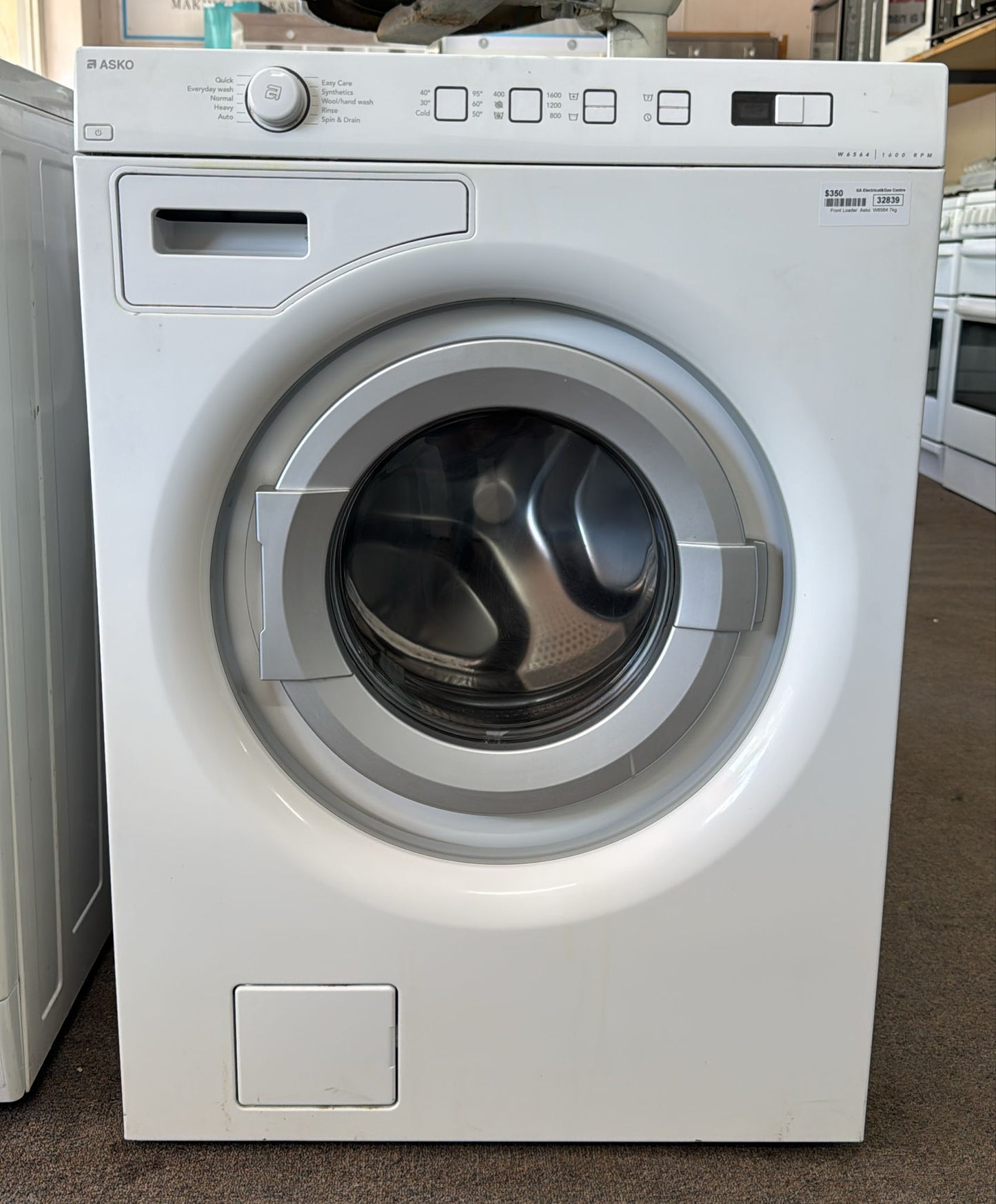 Asko Front Loader Washing Machine 7kg, W6564 (32839)